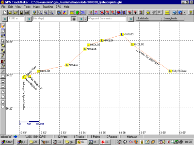 screendump trackmaker program